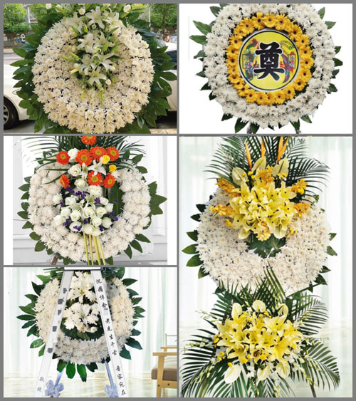 山东青岛莱西市店埠镇刘家横岭村花圈速递